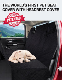 Proadsy 2026 Upgrade Dog Car Seat Cover Custom Fit 2019-2025 Ram 1500 Pickup Back Seat Extender Waterproof Scratch Proof Durable Black Protector Pet Hammock