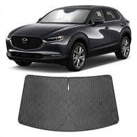 Proadsy Windshield Sun Shade Custom Fit CX-30 2020-2026 Ice Crystal Black Front Window Sunshade UV and Heat Blocker Foldable Visor Keeps Car Cooler for Summer Parking and Daily Use