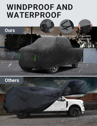 2017-2025 Ford Super Duty F-250 Regular Cab 8' Bed 4x2 4x4 custom-fit car cover - waterproof fabric detail