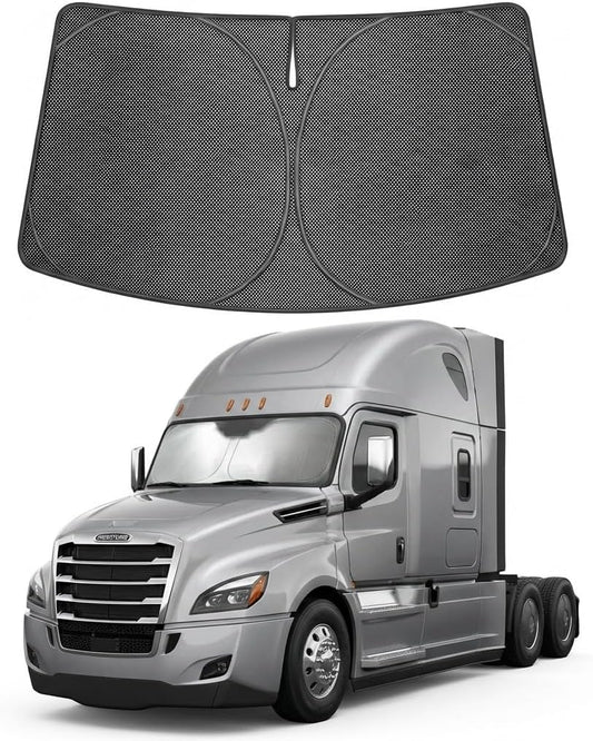 2018-2026 Freightliner Cascadia Ice Crystal Windshield Sunshade - Custom Fit Front Windshield Sun Shade