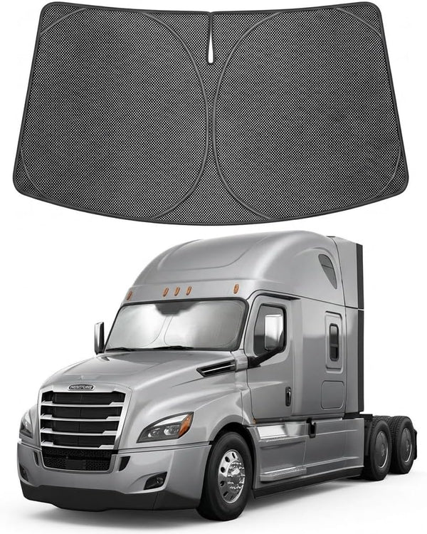 2018-2026 Freightliner Cascadia Ice Crystal Windshield Sunshade - Custom Fit Front Windshield Sun Shade