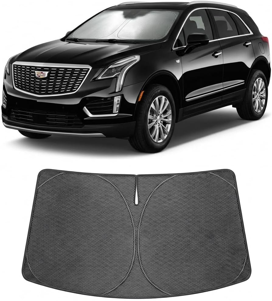 2017-2023 Cadillac XT5 Ice Crystal Windshield Sunshade - Custom Fit Front Windshield Sun Shade