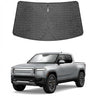 Proadsy Windshield Sun Shade Custom Fit Rivian R1T 2022-2026 Ice Crystal Black Front Window Sunshade UV and Heat Blocker Foldable Visor Keeps Car Cooler for Summer Parking and Daily Use