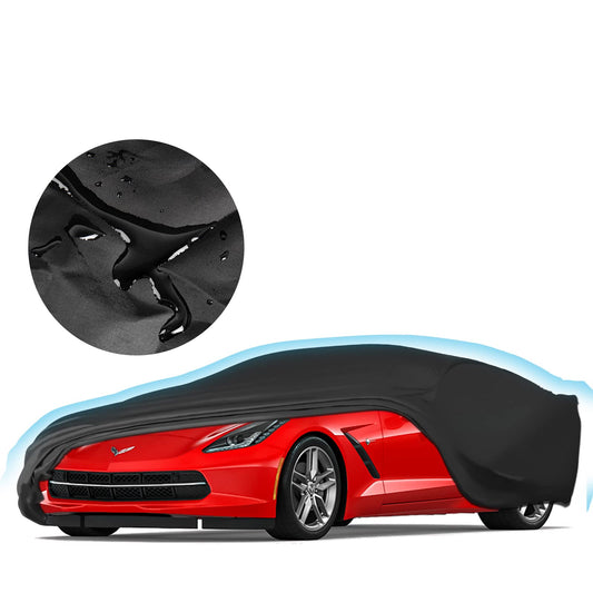 Proadsy 2025 Upgrade Car Cover Compatible with C7 Corvette 2014-2019 Windproof All Weather Waterproof Sun Rain UV Dust Snow Protection Outdoor Covers