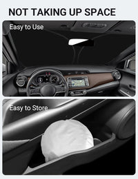 2018-2025 Nissan Kicks windshield sunshade detail view 8, custom fit front window sun shade