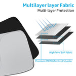 Proadsy Front Windshield Sun Shade Foldable Sunshade Protector Custom Fit 2023 2022 2021 2020 2019 2018 Volkswagen Tiguan Crossover, SUV, Base, Premium, Limited, Touring Accessories 2023 Upgrade