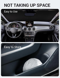 2015-2020 Mercedes-Benz GLA windshield sunshade detail view 9, custom fit front window sun shade