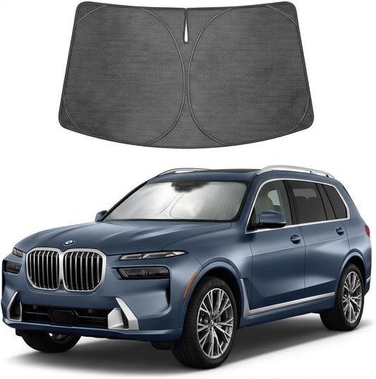 2019-2026 BMW X7 Ice Crystal Windshield Sunshade - Custom Fit Front Windshield Sun Shade