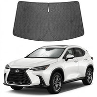 Proadsy Windshield Sun Shade Custom Fit Lexus NX 2022-2026 Ice Crystal Black Front Window Sunshade UV and Heat Blocker Foldable Visor Keeps Car Cooler for Summer Parking and Daily Use