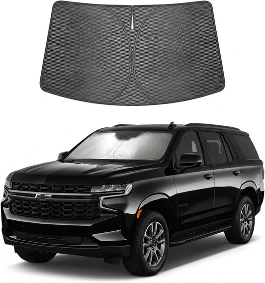 2021-2026 Chevrolet Tahoe Ice Crystal Windshield Sunshade - Custom Fit Front Windshield Sun Shade