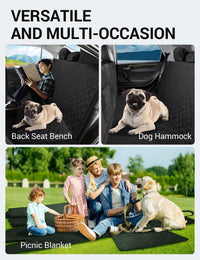 Proadsy 2026 Upgrade Dog Car Seat Cover Custom Fit 2016-2025 2025 Tacoma Back Seat Extender Waterproof Scratch Proof Durable Black Protector Pet Hammock