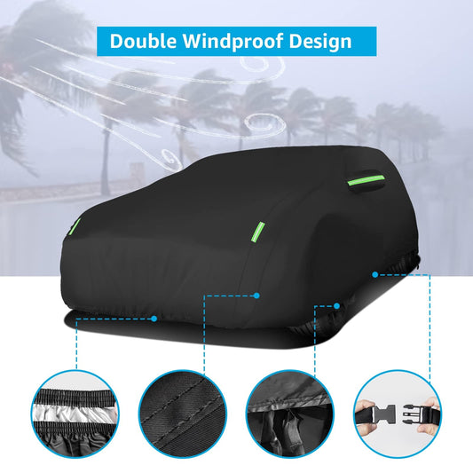 2020-2025 Toyota Sienna custom-fit car cover - wind strap installed