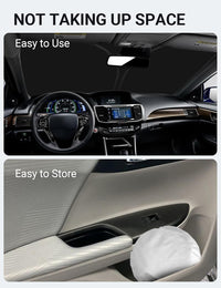 2014-2017 Honda Accord windshield sunshade detail view 9, custom fit front window sun shade