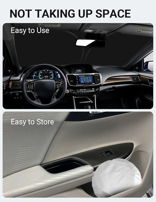 Proadsy 2026 Upgrade Front Windshield Sun Shade Foldable Sunshade Protector Custom Fit 2014-2017 Accord Sedan LX Sport EX EX-L Touring Accessories