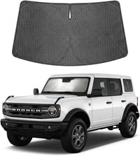 2021-2026 Ford Bronco Ice Crystal Windshield Sunshade - Custom Fit Front Windshield Sun Shade