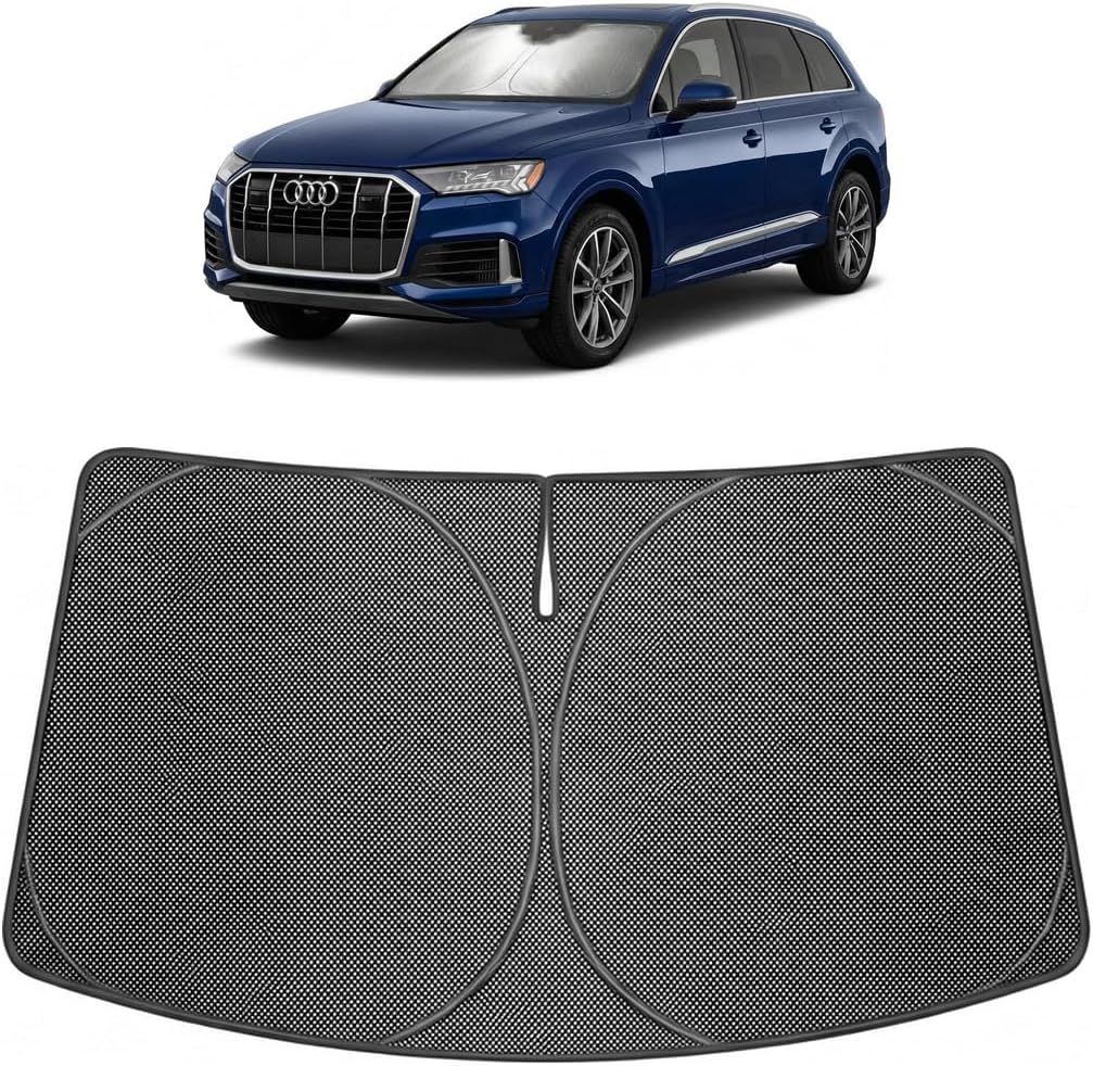 2016-2026 Audi Q7 Ice Crystal Windshield Sunshade - Custom Fit Front Windshield Sun Shade