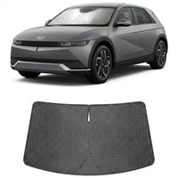 Proadsy Windshield Sun Shade Custom Fit Hyundai Ioniq 5 2022-2026 Ice Crystal Black Front Window Sunshade UV and Heat Blocker Foldable Visor Keeps Car Cooler for Summer Parking and Daily Use