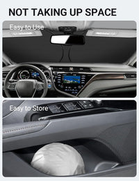 2018-2026 Toyota Camry windshield sunshade detail view 9, custom fit front window sun shade