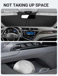 Proadsy 2026 Upgrade Windshield Sun Shade Custom Fit 2018-2025 2026 Camry LE XLE Hybrid SE XSE 4-Layer Foldable Front Sunshade Protector Sun Visor Blocks UV Rays Keep Car Cooler