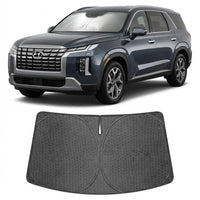 Proadsy Windshield Sun Shade Custom Fit Hyundai Palisade 2020-2025 Ice Crystal Black Front Window Sunshade UV and Heat Blocker Foldable Visor Keeps Car Cooler for Summer Parking and Daily Use