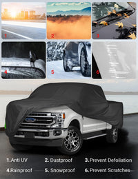 2017-2025 Ford Super Duty F-250 Regular Cab 8' Bed 4x2 4x4 custom-fit car cover - waterproof fabric detail