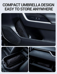 Proadsy Windshield Sun Shade Umbrella for Honda Accord 2023-2025 2026 Foldable Car Umbrella Sunshade with Soft TPU Handle Spring Structure Crystal Cooling Material Protect Car from Rays & Heat