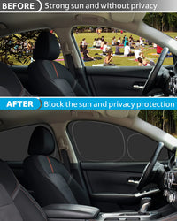 2020-2024 Nissan Sentra Side Win custom-fit side window shades - folded pair