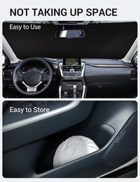 2015-2021 Lexus NX windshield sunshade detail view 9, custom fit front window sun shade