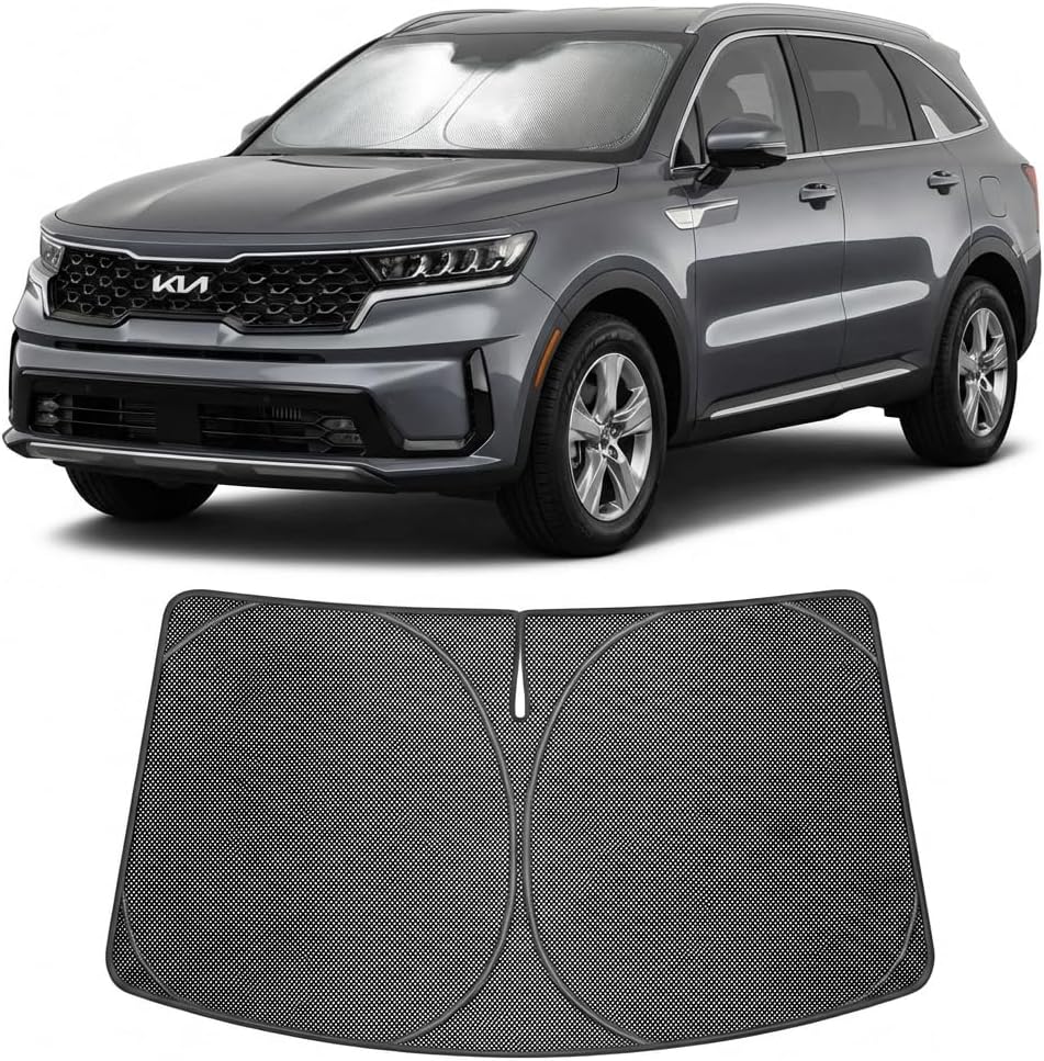 2021-2026 Kia Sorento Ice Crystal Windshield Sunshade - Custom Fit Front Windshield Sun Shade