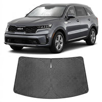 Proadsy Windshield Sun Shade Custom Fit Kia Sorento 2021-2026 Ice Crystal Black Front Window Sunshade UV and Heat Blocker Foldable Visor Keeps Car Cooler for Summer Parking and Daily Use