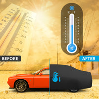 Proadsy 2024 Upgrade Car Cover Compatible with Dodge Challenger 2008-2024 Windproof All Weather Waterproof Sun Rain UV Dust Snow Protection Outdoor Covers
