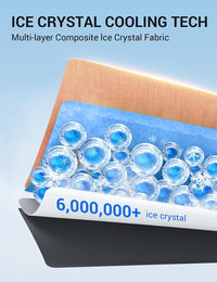 Ice crystal cooling tech fabric of 2014-2022 BMW i3 windshield sun shade, 6,000,000+ cooling ice crystals