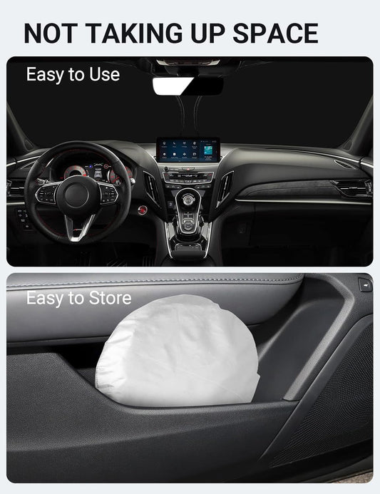 Proadsy Windshield Sun Shade Custom Fit Acura RDX 2019-2024 2025 2026 4-Layer Foldable Front Sunshade Protector Sun Visor Blocks UV Rays Keep Car Cooler