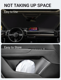 Proadsy Windshield Sun Shade for Mazda CX-50 2023 2024 2025 2026 Custom Fit Mazda CX50 SUV Foldable Front Sunshade Protector Blocks UV Rays Keep Car Cooler