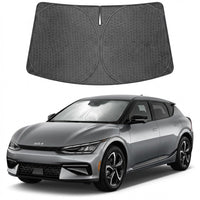 Proadsy Windshield Sun Shade Custom Fit Kia EV6 2023-2026 Ice Crystal Black Front Window Sunshade UV and Heat Blocker Foldable Visor Keeps Car Cooler for Summer Parking and Daily Use