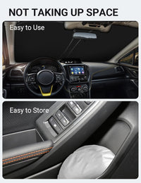 Proadsy 2026 Upgrade Front Windshield Sun Shade Foldable Sunshade Protector Custom Fit 2018-2025 Crosstrek 2.0i Premium Limited Wagon Accessories