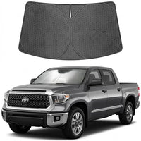Proadsy Windshield Sun Shade Custom Fit Toyota Tundra 2022-2026 Ice Crystal Black Front Window Sunshade UV and Heat Blocker Foldable Visor Keeps Car Cooler for Summer Parking and Daily Use