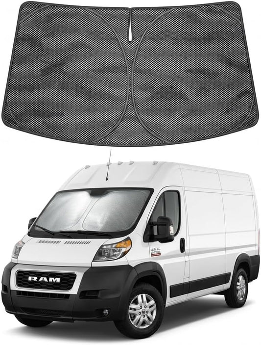2014-2026 Ram promaster Ice Crystal Windshield Sunshade - Custom Fit Front Windshield Sun Shade
