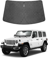 2018-2026 Jeep Wrangler Ice Crystal Windshield Sunshade - Custom Fit Front Windshield Sun Shade