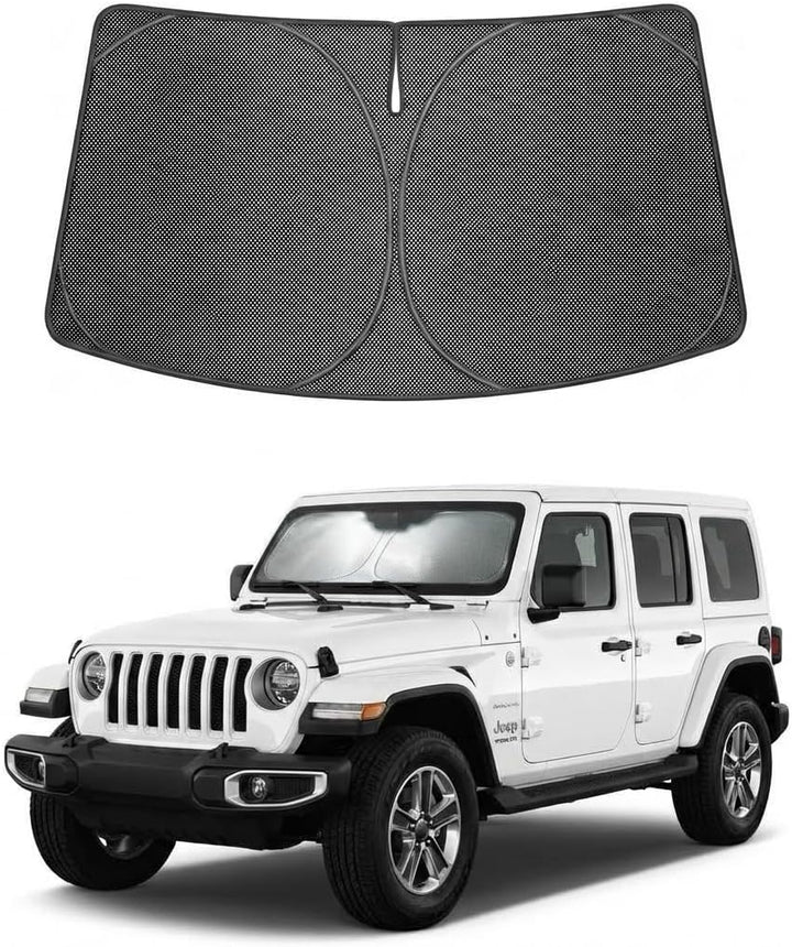 2018-2026 Jeep Wrangler Ice Crystal Windshield Sunshade