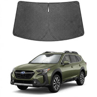 Proadsy Windshield Sun Shade Custom Fit Subaru Outback 2020-2025 Ice Crystal Black Front Window Sunshade UV and Heat Blocker Foldable Visor Keeps Car Cooler for Summer Parking and Daily Use
