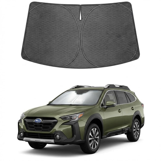 Proadsy Windshield Sun Shade Custom Fit Subaru Outback 2020-2025 Ice Crystal Black Front Window Sunshade UV and Heat Blocker Foldable Visor Keeps Car Cooler for Summer Parking and Daily Use
