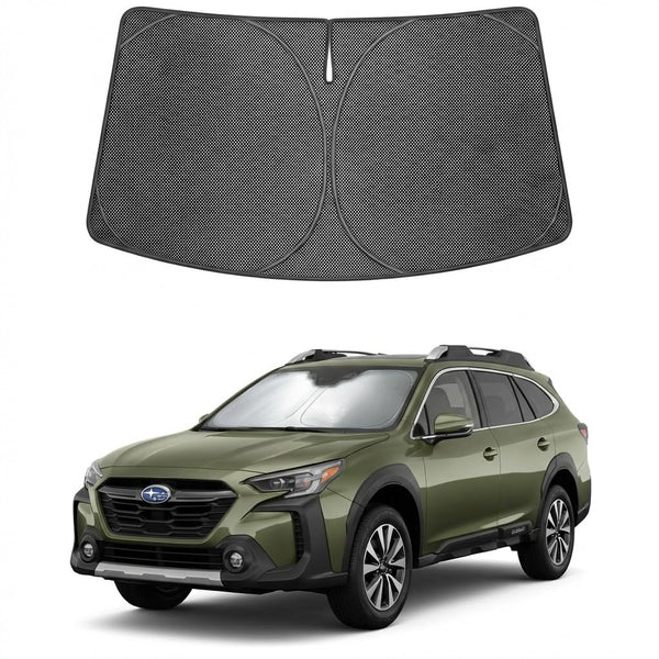 Proadsy Windshield Sun Shade Custom Fit Subaru Outback 2020-2025 Ice Crystal Black Front Window Sunshade UV and Heat Blocker Foldable Visor Keeps Car Cooler for Summer Parking and Daily Use