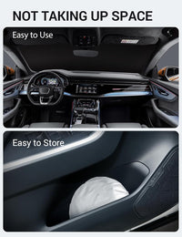 Proadsy 2026 Upgrade Windshield Sun Shade Custom Fit 2019-2025 2026 Audi Q8 Foldable Front Sunshade Protector Sun Visor Blocks UV Rays Keep Car Cooler