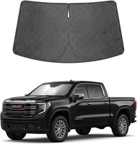 2019-2026 GMC 1500 2500 3500 Ice Crystal Windshield Sunshade - Custom Fit Front Windshield Sun Shade