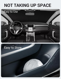 2007-2012 Acura RDX windshield sunshade detail view 9, custom fit front window sun shade