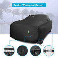 2015-2024 Ford F-150 4door Extended custom-fit car cover - mirror pocket detail