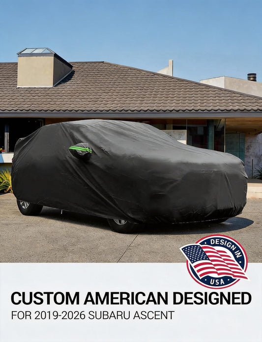 Proadsy Car Cover Custom Fit for Subaru Ascent 2019-2025 2026, Waterproof All Weather for Automobiles, Full Exterior Cover Rain Snow Sun Protector Indoor Outdoor Car Cover