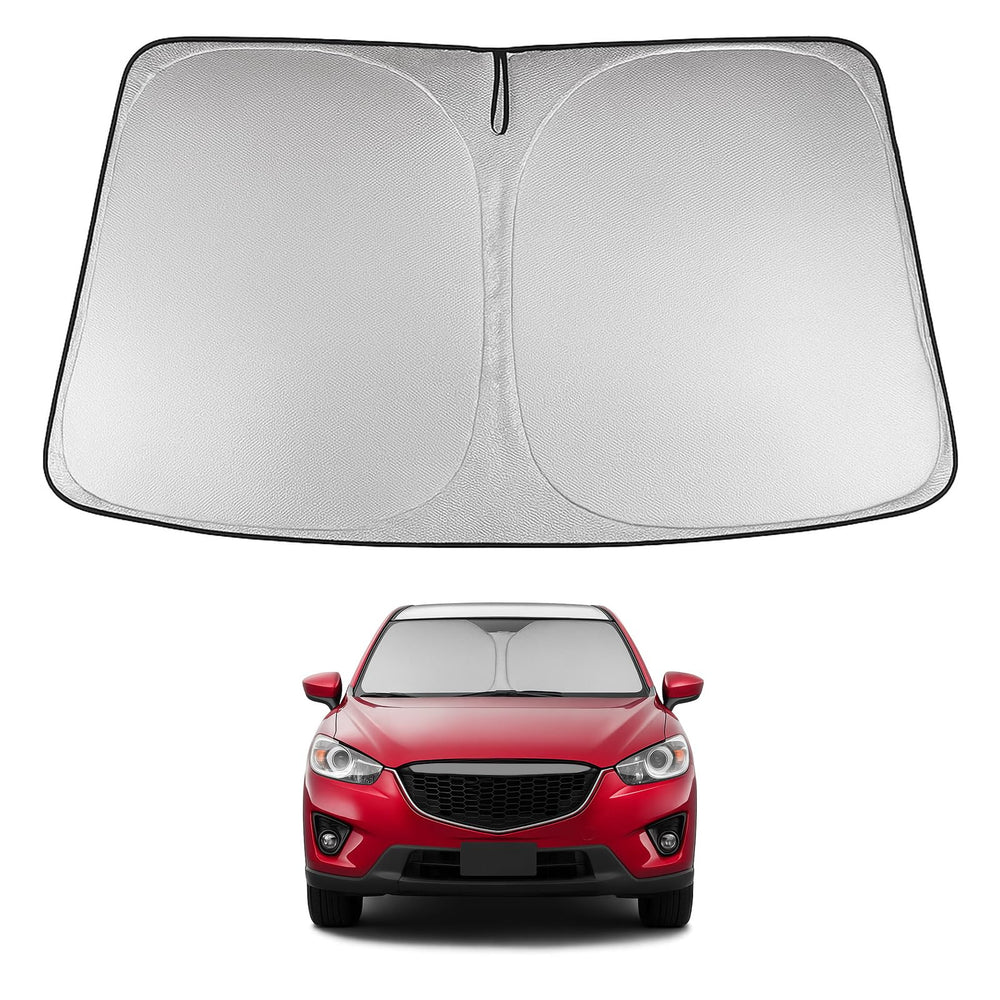 Proadsy 2025 Upgrade Windshield Sun Shade Custom Fit Mazda CX-5 2013 2014 2015 2016 CX5 Front Sunshade Protector Foldable Sun Visor Blocks UV Rays Keep Car Cooler