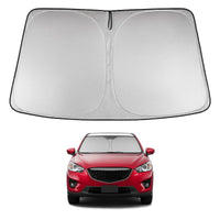 Proadsy 2026 Upgrade Windshield Sun Shade Custom Fit CX-5 2013 2014 2015 2016 CX5 Front Sunshade Protector Foldable Sun Visor Blocks UV Rays Keep Car Cooler